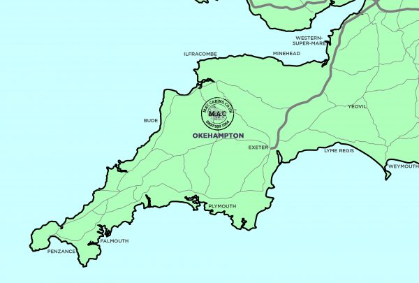 map of south west